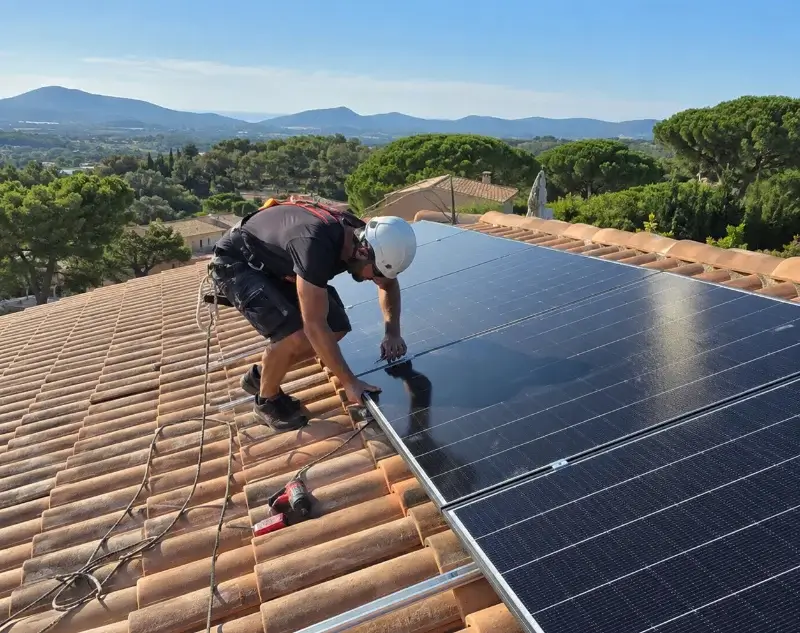 Installateur panneaux solaires Tourtour — pose photovoltaïque sur toiture