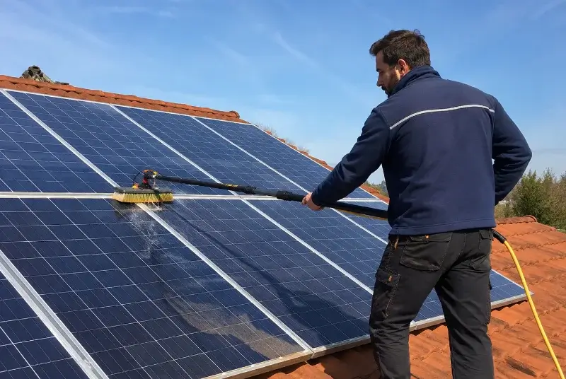 Nettoyage et entretien de panneaux solaires à Tourtour
